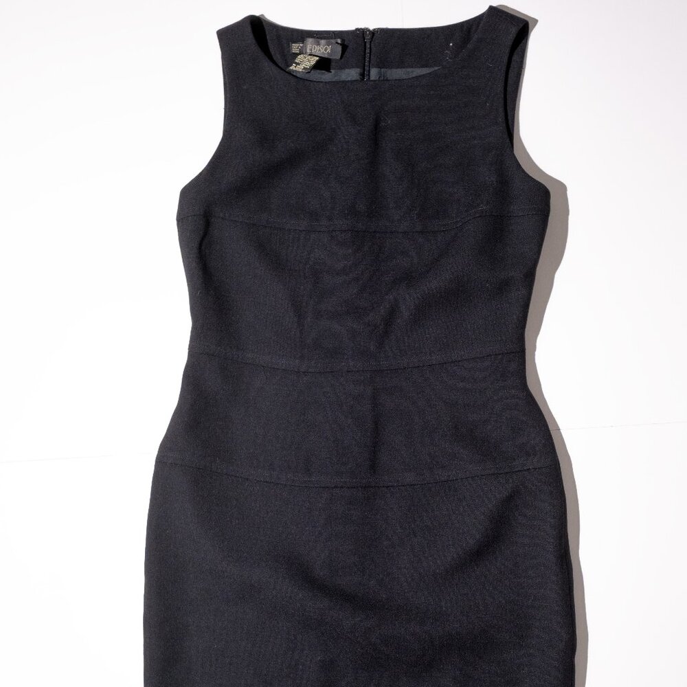 Episode Black Wool Cocktail Dress – Made in Hong Kong, Size 4